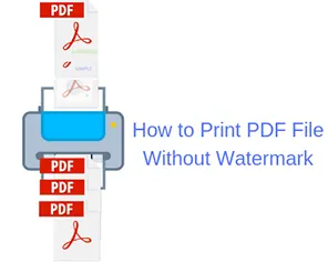 Print PDF without Watermark