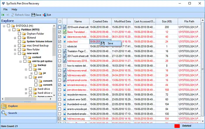 Step 4: Save specified data