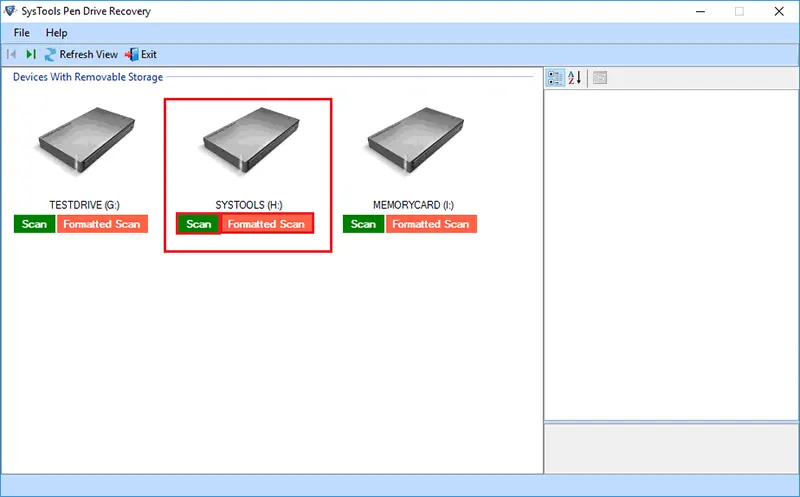 Step: 2 Scan Options to recover deleted files from USB