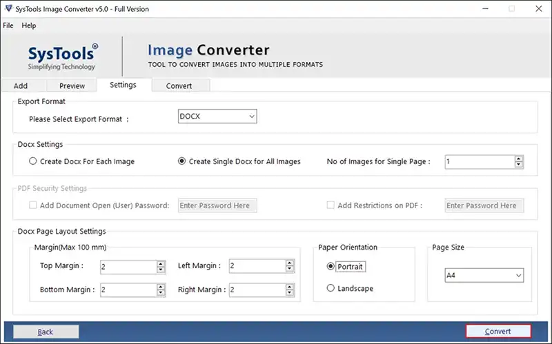 convert EXIF to Docx