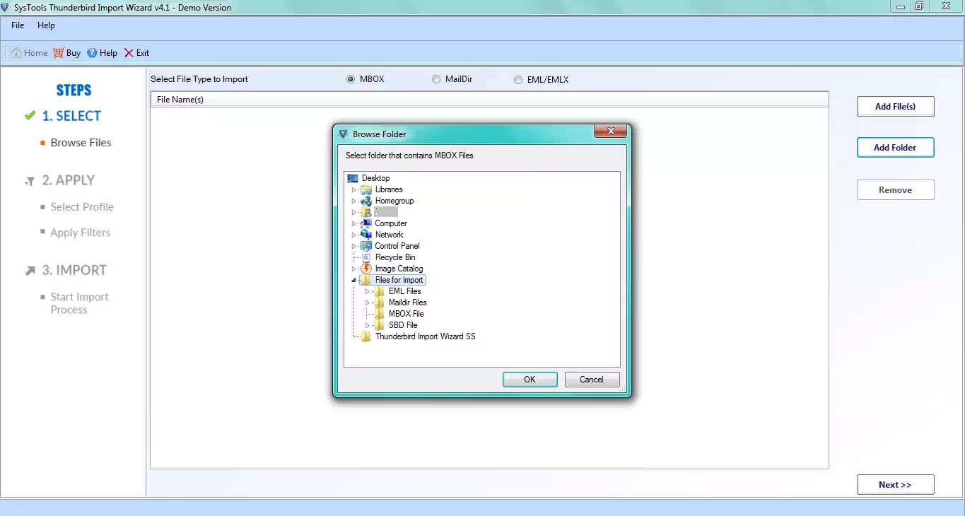 import eml files