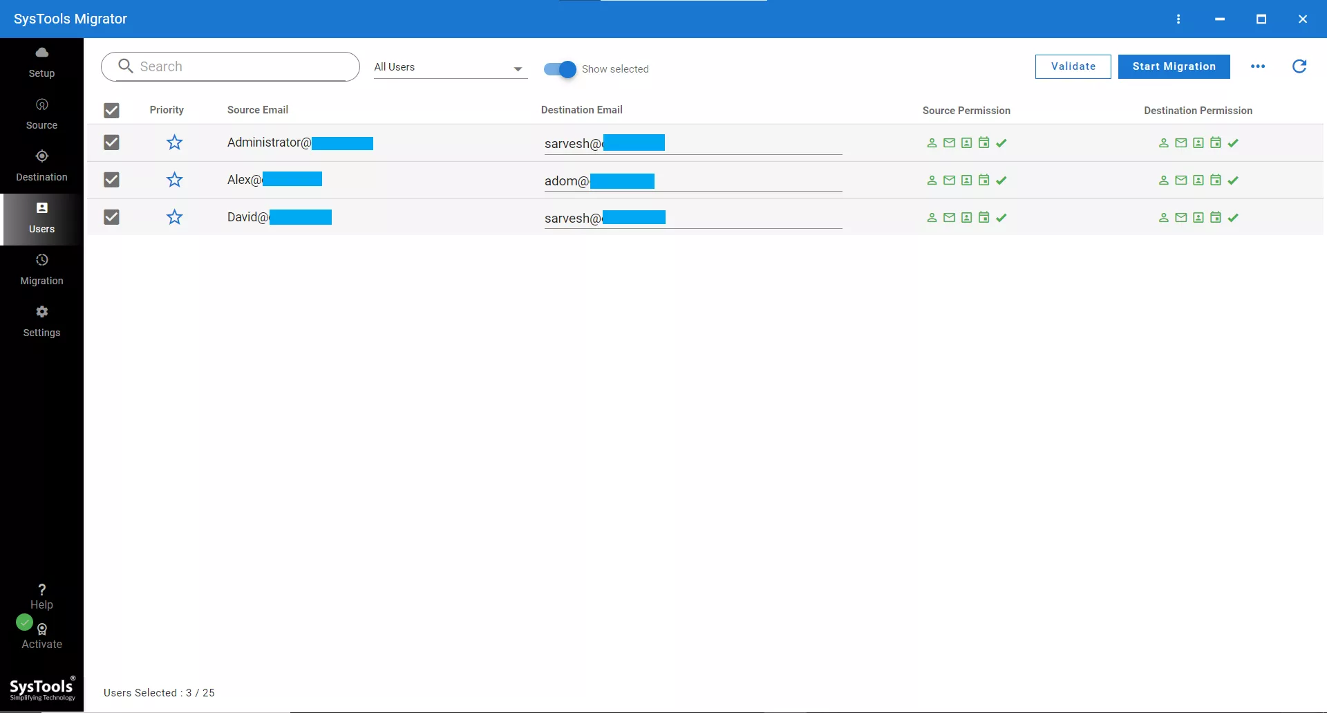 validate users and perform Exchange 2016 to 2019 migration 