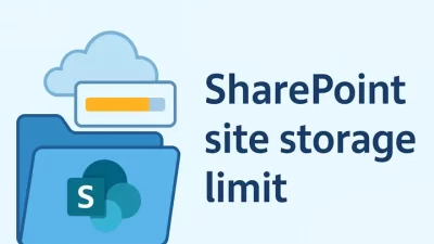 SharePoint site storage limit