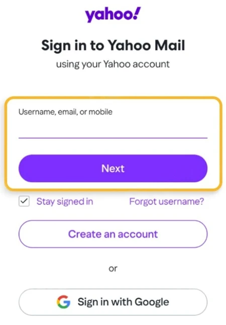 Sign-in Helper page to Recover Yahoo Account Without Phone Number