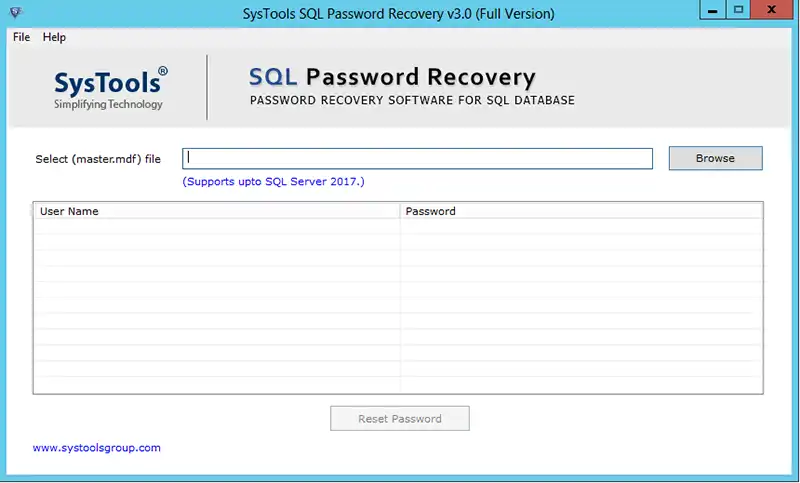 sql password recovery