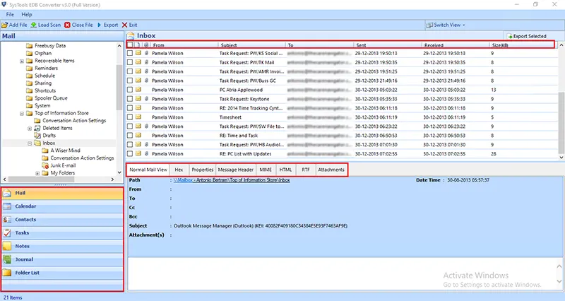 view decrypted exchange emails