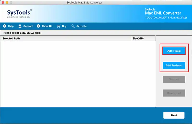 add EML file
