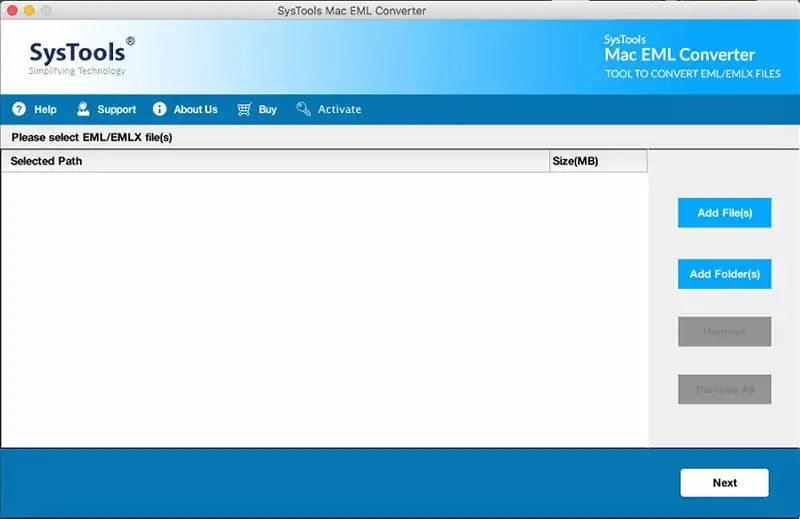 add EML file