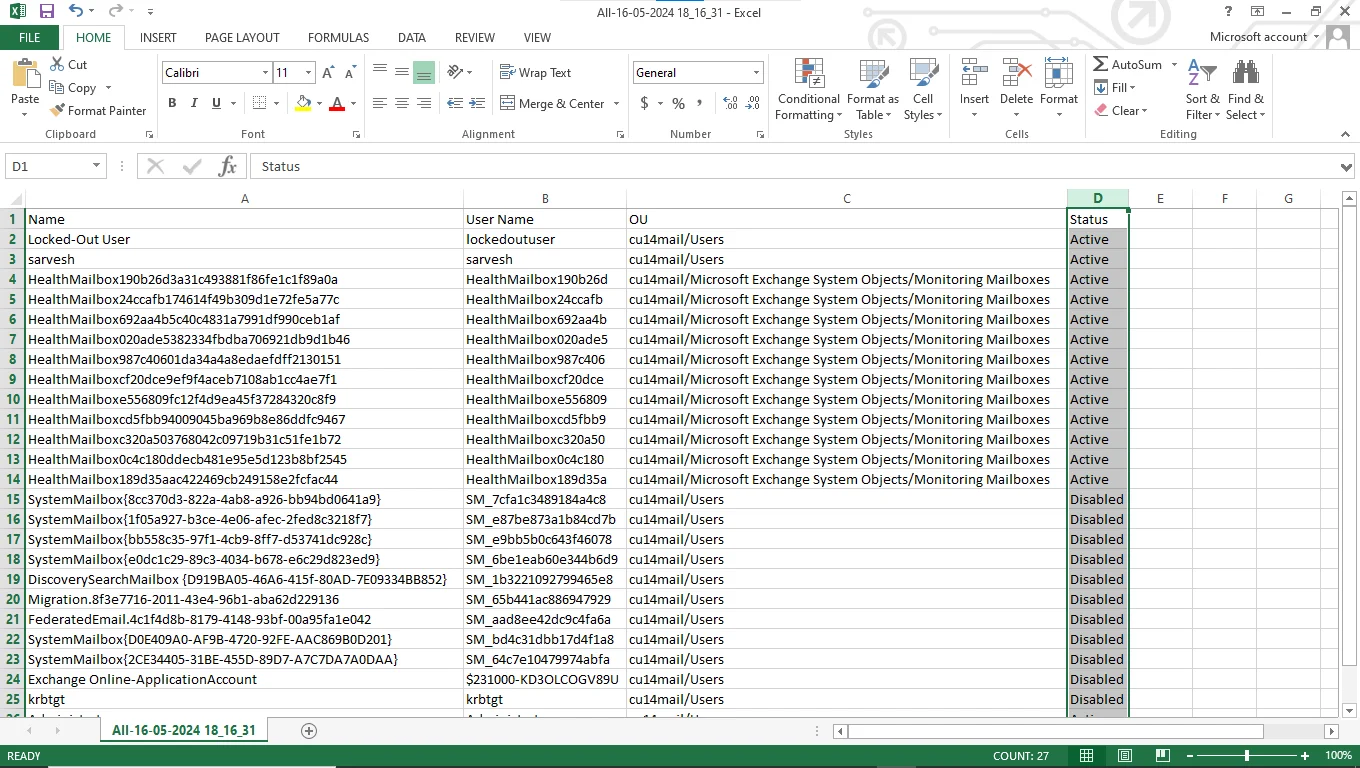 view csv