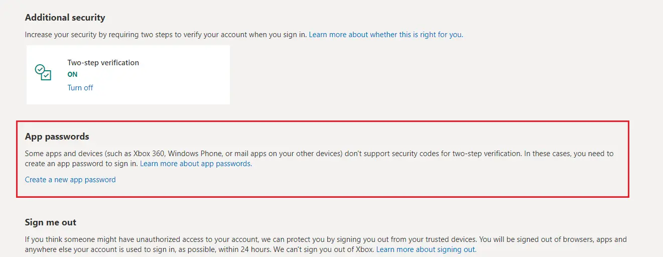 enter application name