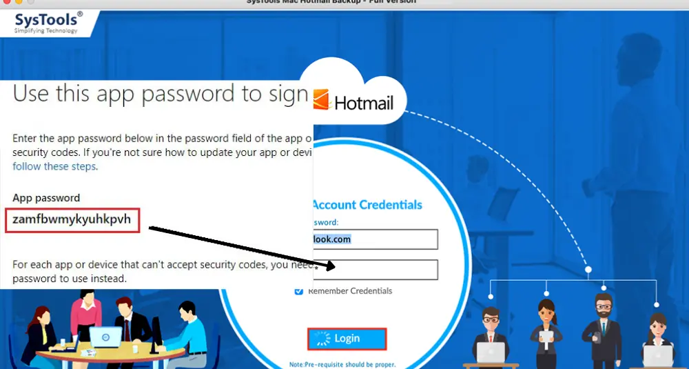 copy app password
