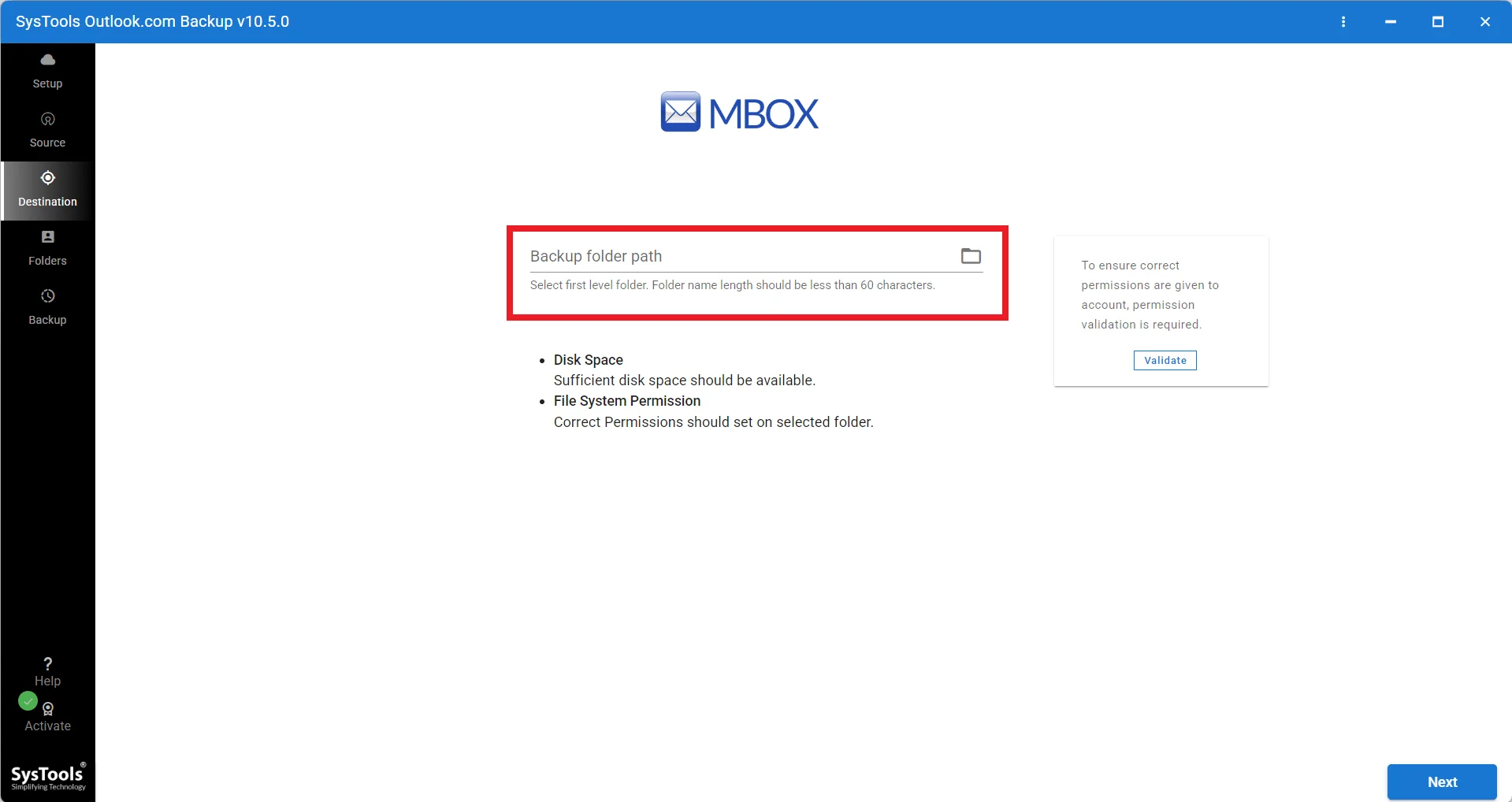 Browse Folder Path