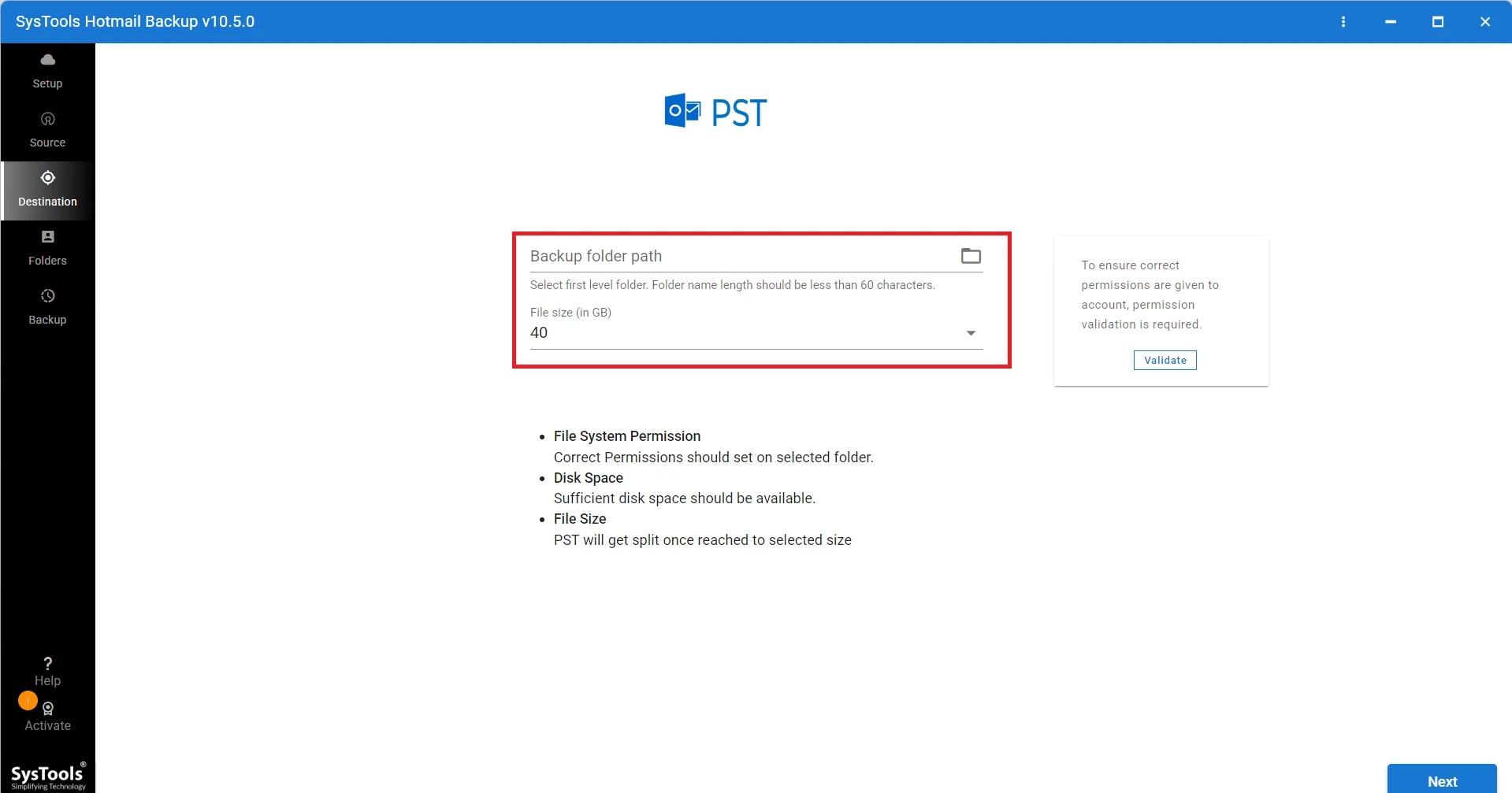 Browse Folder Path