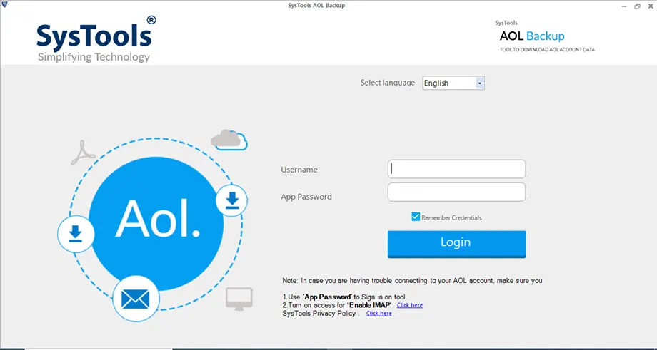 install the tool to print aol emails