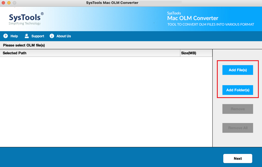 Add file and folder