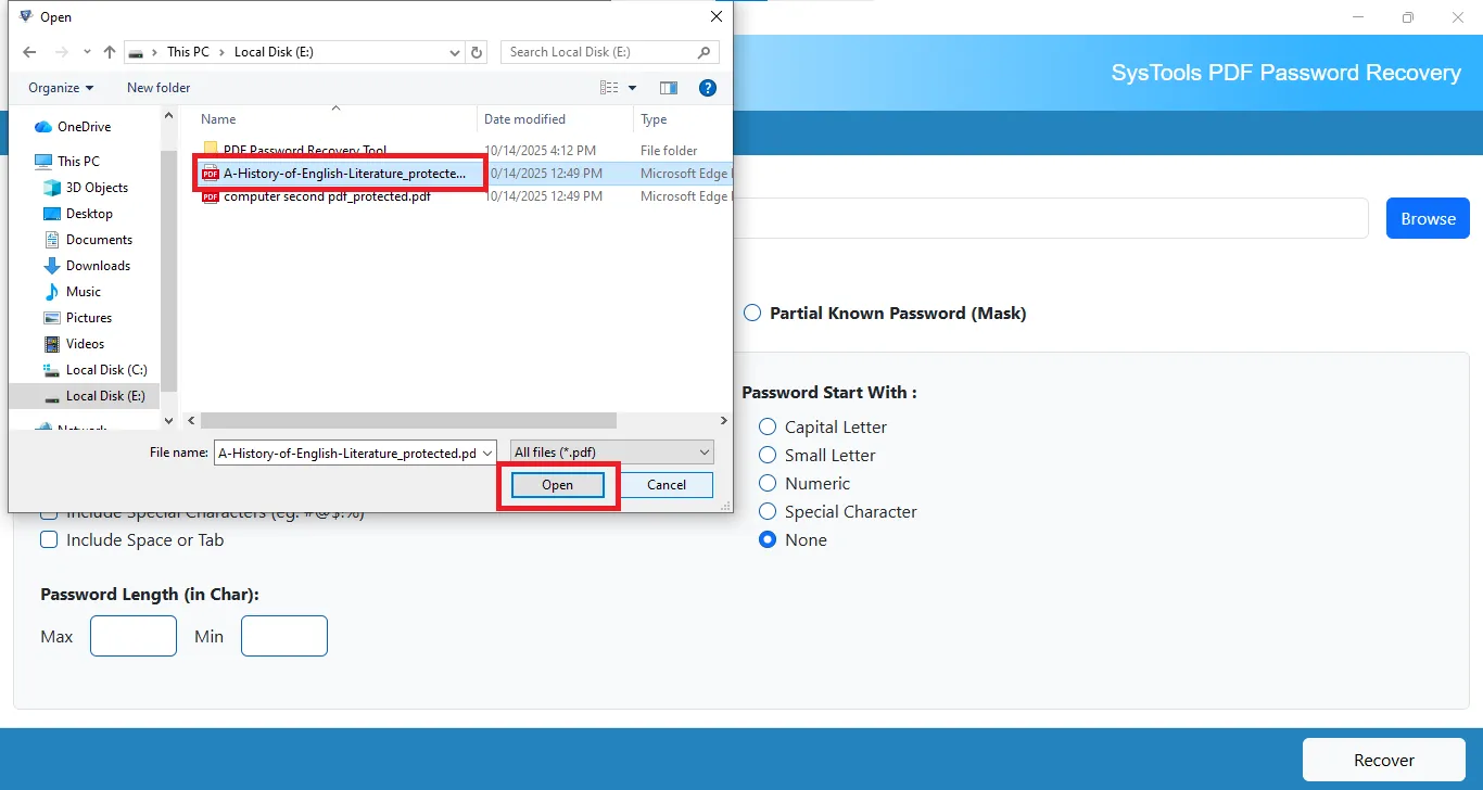 tab browse to access pdfs