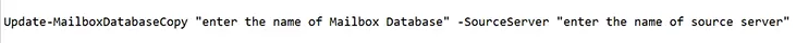 suspended the exchange database