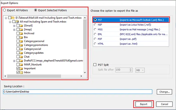 start conversion process