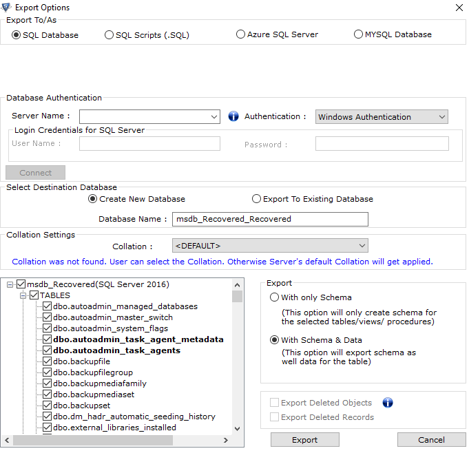 Migrate SQL database to Azure SQL