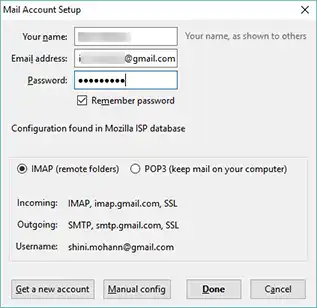 select server and port