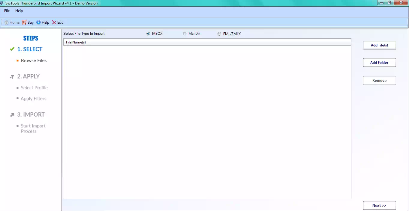 select add file