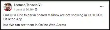 Office 365 shared mailbox not showing in Outlook - user-query