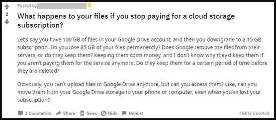 What happens When You Stop Paying For Cloud Storage