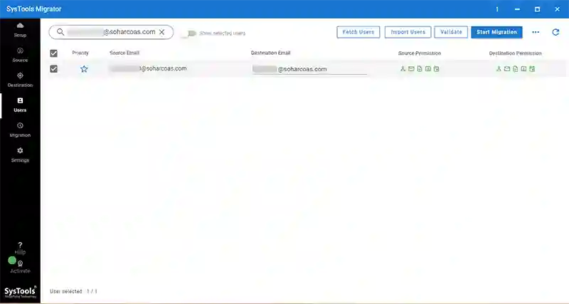 start migration