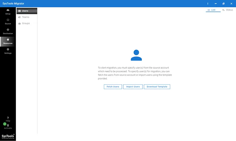 fetch source users