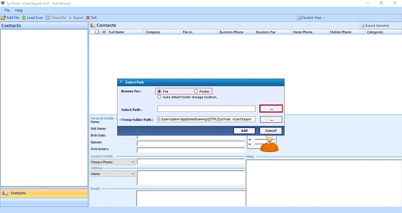 export Outlook contacts to android phone