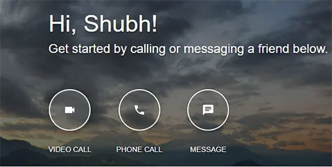 Google hangout Button