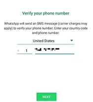 Whats App Phone Verification