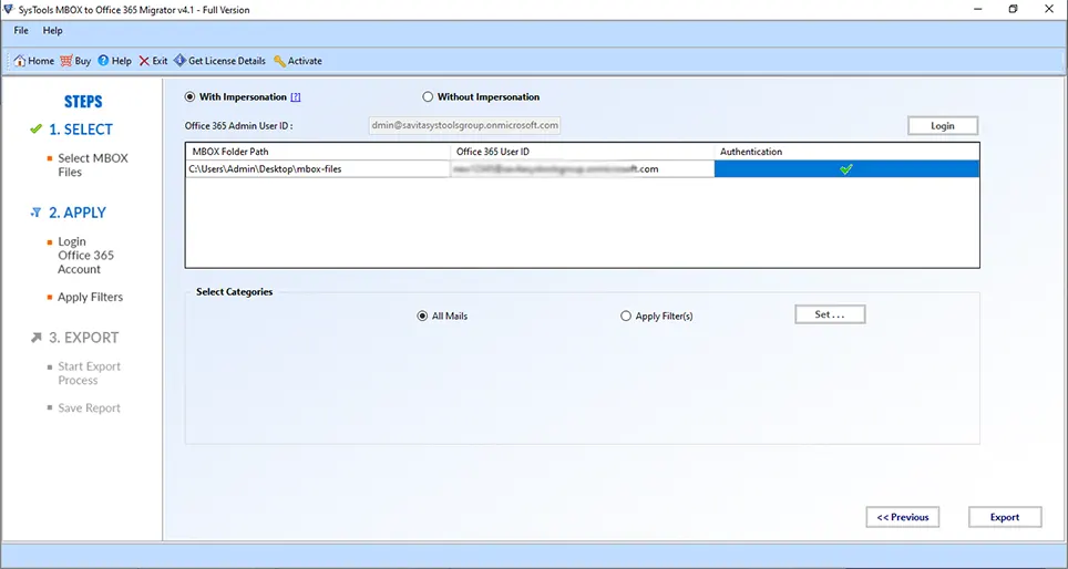 provide office 365 id
