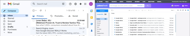 yahoo-vs-gmail UI